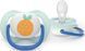 Пустушка Ultra Air жовто-блакитна для немовлят, PHILIPS Avent, 0-6 міс
