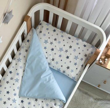 Змінна постіль Baby Dream Stars блакитний для немовлят, MSonya фото