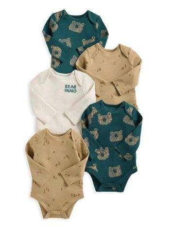 Набір боді 5 шт для немовлят, Mamas Papas, 6-9 міс фото