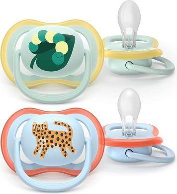 Пустушка Ultra Air блакитна для немовлят, PHILIPS Avent, 0-6 міс фото