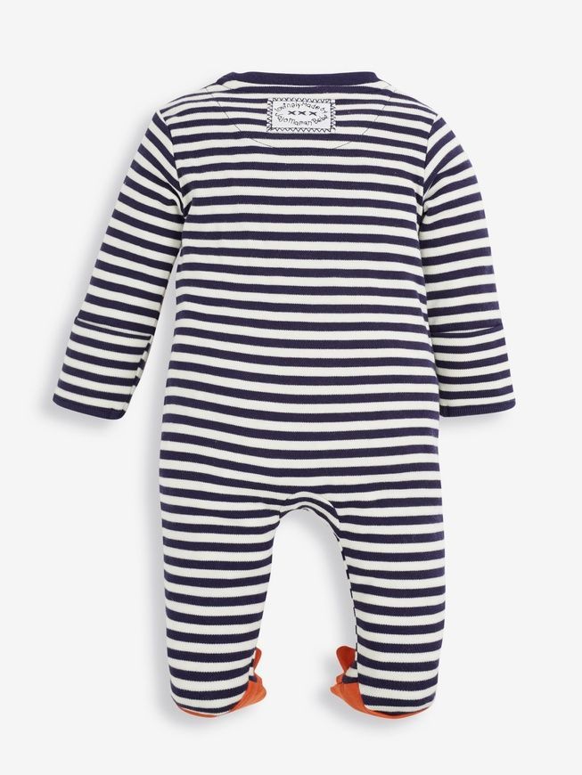 Чоловічок з аплікацією лисичка смужка для немовлят, JoJo Maman Bebe, newborn фото