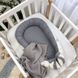 Кокон Baby Design Облачка серые с месяцем для младенцев, MSonya