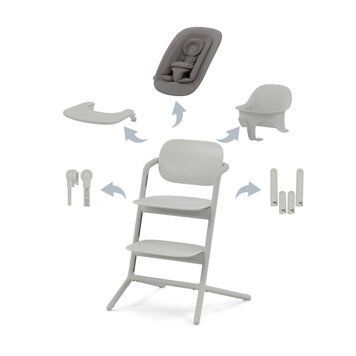 Стілець Lemo 4в1 Suede Grey, Cybex фото