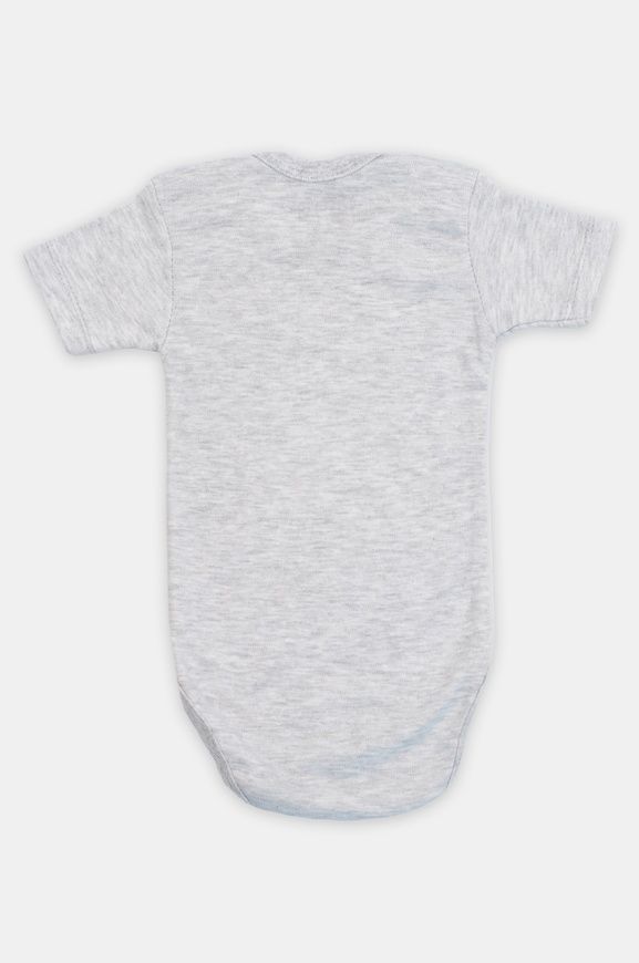 Боді з коротким рукавом сіре на кнопочках для немовлят, Babytoo, 12 міс фото