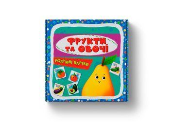 Умные карточки детские. Фрукты и овощи. 30 карточек, Crystal Book фото