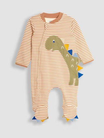 Человечек с динозавриком для младенцев, JoJo Maman Bebe, 0-3 мес фото