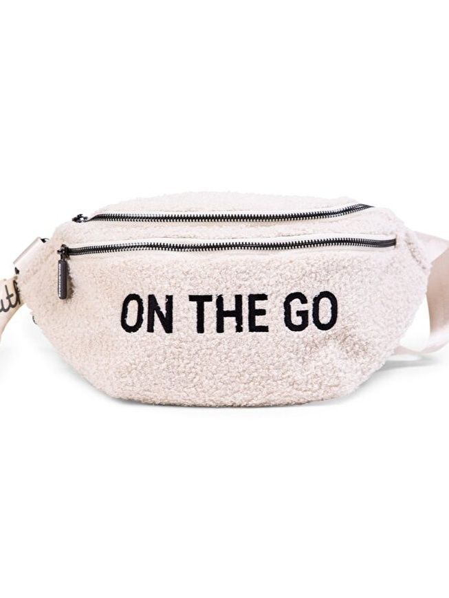 Сумка через плечо Banana bag teddy white, Childhome фото