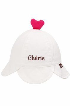 Панамка дитяча біла cherie з серцем для дівчинки, Kitti, 1-3 роки фото