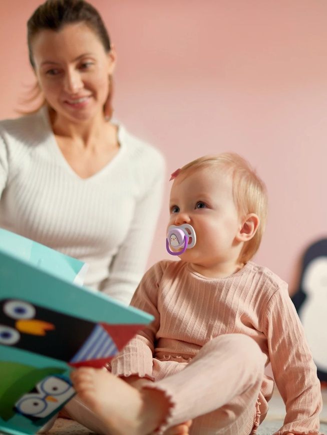 Пустышка Ultra Air "Animal" для девочки, Philips Avent, 0-6 мес фото
