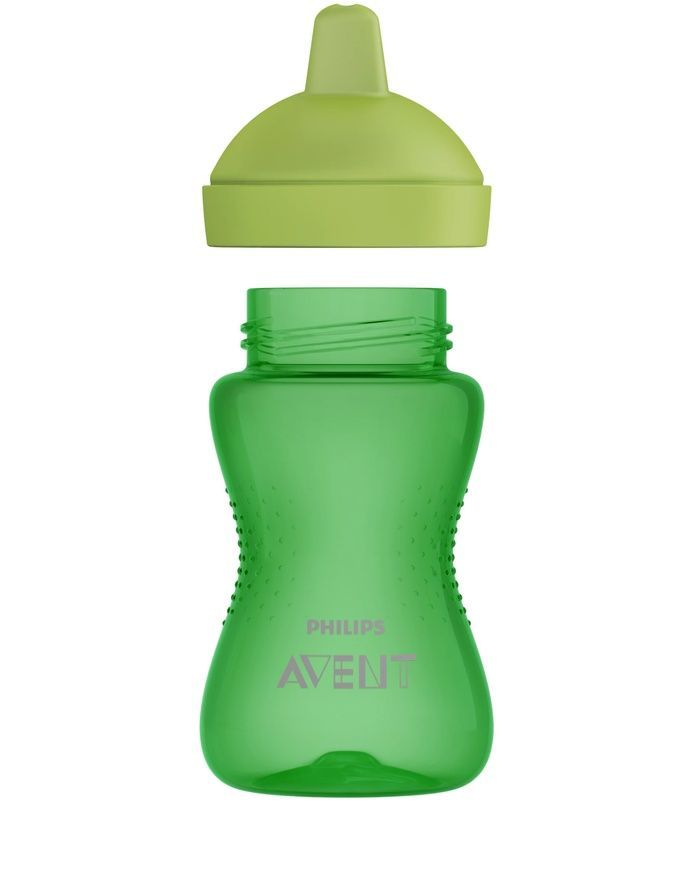 Чашка-непроливайка с твердым носиком, зеленая для детей, Philips AVENT, 18 мес фото