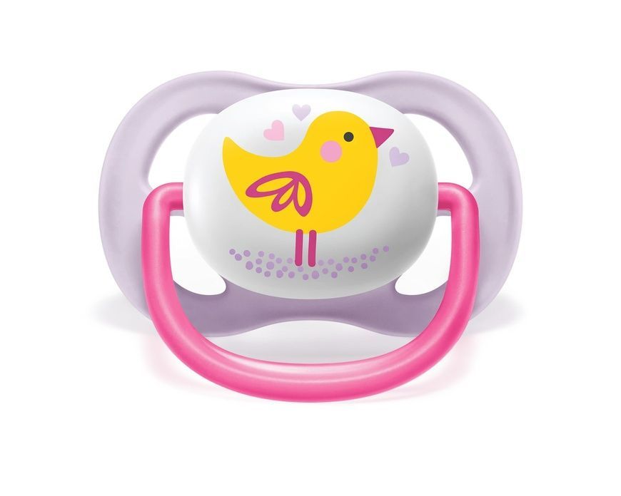 Пустышка Ultra Air "Animal" для девочки, Philips Avent, 0-6 мес фото