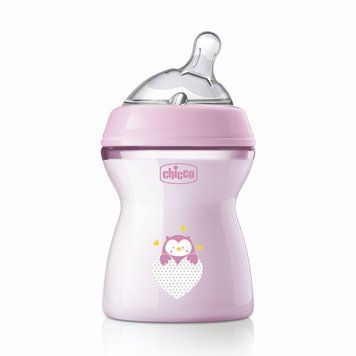 Пляшечка пластик Natural Feeling NEW для дівчинки, Chicco, 250 мл, 2 міс+ фото