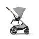 Коляска Balios S Lux SLV Stone Grey (с бампером), Cybex