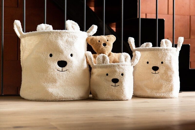 Набір корзин для іграшок Teddy білий, Childhome фото