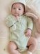 Боди зеленое на запах в рубчик Ангел для младенцев, Koala Bebe, newborn
