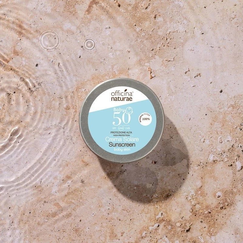 Крем дитячий сонцезахисний для тіла SPF 50 в алюмінієвій банці, Officina naturae, 0 міс+ фото